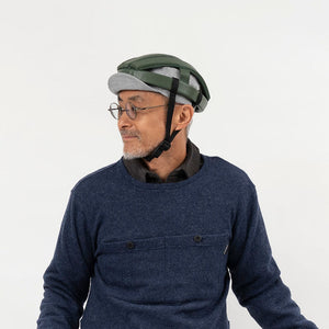 【rin project】 單車頭盔 真皮東京製造 頭部保護套 可折疊 日本製造 BROWN