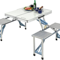 【CAPTAIN STAG】 日本戸外品牌 DX 鋁型材野餐桌 UC-0009