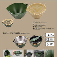 【CAPTAIN STAG】 日本戸外品牌的碗和漏斗套裝（橄欖×米色） UH-4711