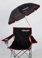 【CAPTAIN STAG】 日本戸外品牌 椅子用遮陽傘（黑色） M-1574
