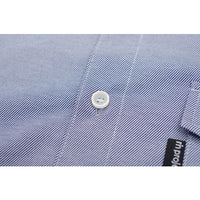 【rin project】 單車服 鈕扣襯衫 汗漬 減少處理 吸汗 速乾 後袋 日本製造 BLUE
