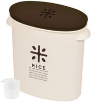 【PEARL METAL】 日本日用品品牌 日本製 RICE米袋中庫存5kg用（棕色） HB-2168
