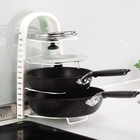 【PEARL METAL】 日本日用品品牌 日本製 Blan Kitchen 平底鍋架 HB-3667
