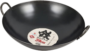 【PEARL METAL】 日本日用品品牌 日本製 鐵製中華鍋39cm HB-4221
