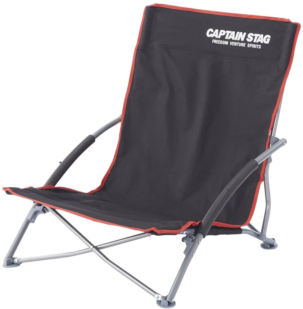 【CAPTAIN STAG】 日本戸外品牌 低型椅子 黑色 UC-1700