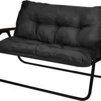 【CAPTAIN STAG】 日本戸外品牌 鋁靠背座椅用放鬆墊套（黑色） UC-1685