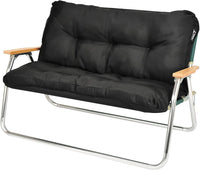 【CAPTAIN STAG】 日本戸外品牌 鋁靠背座椅用放鬆墊套（黑色） UC-1685
