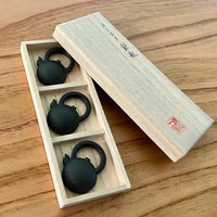 【日本工藝堂】 山形鑄造 筷子架 鐵水壺 3件套
