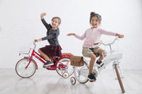 【iimo】 日本嬰兒・兒童用品品牌兒童單車 18寸  白色
