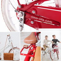 【iimo】 日本嬰兒・兒童用品品牌兒童單車 18寸  紅色
