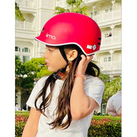 【iimo】 日本嬰兒・兒童用品品牌 兒童單車和跑步玩具頭盔 3歲及以上 52-26 厘米 紅色