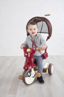 【iimo】 日本嬰兒・兒童用品品牌02SS三車輪 折叠式 帶遮陽傘 紅色
