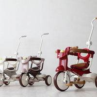 【iimo】 日本嬰兒・兒童用品品牌02三輪車 折叠式 紅色