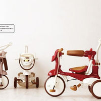 【iimo】 日本嬰兒・兒童用品品牌02三輪車 折叠式 棕色
