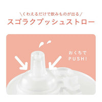 【monpoke】 【Combi】 日本角色品牌 首次的吸管學飲杯 4個月以上開始 240ml
