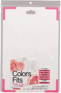 【PEARL METAL】 日本日用品品牌 日本製  Colors fits防滑砧板（抗菌·洗濯對應）粉色 C-2887
