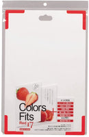 【PEARL METAL】 日本日用品品牌 日本製  Colors fits防滑砧板（抗菌、洗濯對應）紅色 C-2889
