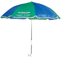 【CAPTAIN STAG】 日本戸外品牌 椅子用遮陽傘（藍色×綠色） M-1576
