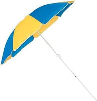 【CAPTAIN STAG】 日本戸外品牌 戶外休閒遮陽傘180cm（藍色×黃色） M-1589
