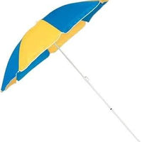 【CAPTAIN STAG】 日本戸外品牌 戶外休閒遮陽傘180cm（藍色×黃色） M-1589