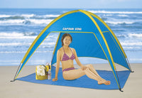 【CAPTAIN STAG】 日本戸外品牌 海灘帳篷（藍色） M-3122
