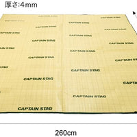 【CAPTAIN STAG】 日本戸外品牌 野營腳墊260×260cm M-3306