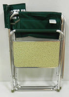 【CAPTAIN STAG】 日本戸外品牌 帶側桌的鋁製導演椅（綠色） M-3870
