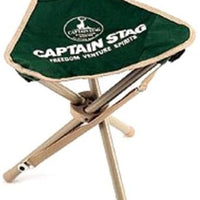 【CAPTAIN STAG】 日本戸外品牌 三腳架椅（綠色） M-3876