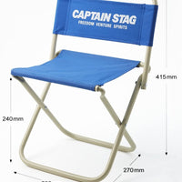 【CAPTAIN STAG】 日本戸外品牌 休閑椅<中>（海洋藍） M-3905