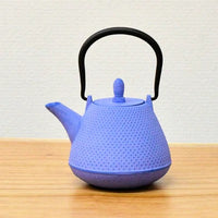 【日本工藝堂】 南部鉄器 茶壺 圓頂型（富士型）0.4L 深藍色
