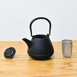 【日本工藝堂】 南部鉄器 茶壺 圓頂型（富士型）0.4L 深藍色