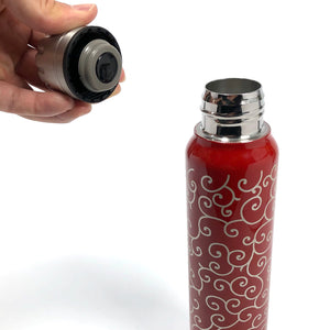 【日本工藝堂】 越前漆器 umbrella bottle 保冷保溫瓶URUSHI 不銹鋼真空瓶 ES-TN-3